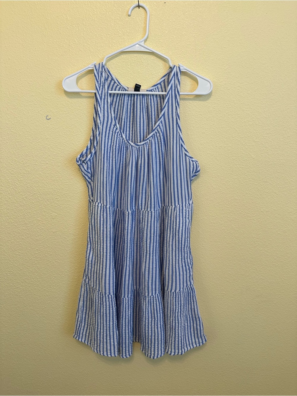Universal Thread Blue and White Striped Tank Dress - Picture 2 of 5